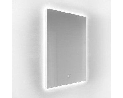 Зеркало "Алмина" 600х800 (сенсорный выключатель) в алюминиевом профиле